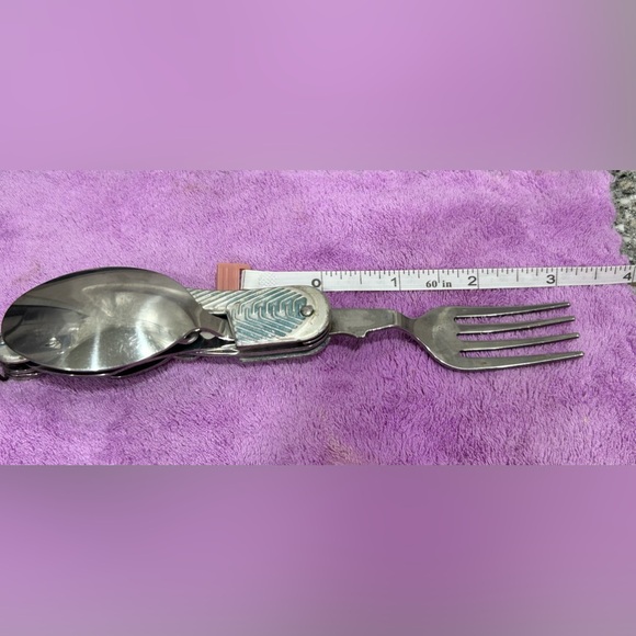 Stainless Steel 3 Piece Utensil Camping Set - Picture 5 of 6